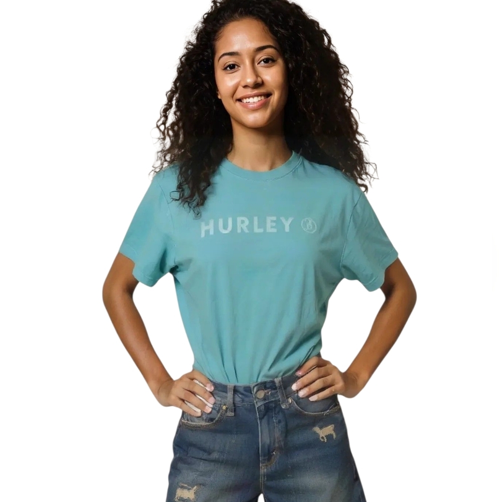 Nwt HURLEY Womens Small Blue T-Shirt